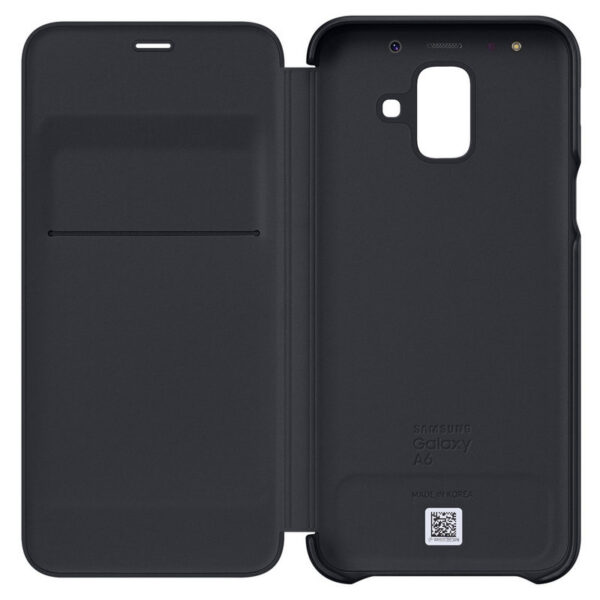 Funda original Samsung Wallet Cover para Samsung Galaxy A6 Billetera Negra - Imagen 3