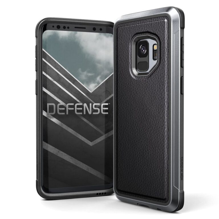 Carcasa XDoria Defense Lux G960F para Samsung Galaxy S9 color negro.