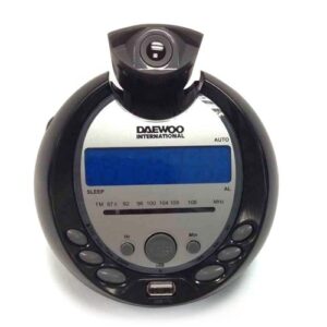 Despertador radio Daewoo DCP-226 con proyector USB radio FM