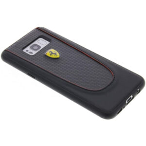Funda Oficial Ferrari Fibra Carbono para Samsung Galaxy S8 Plus negro