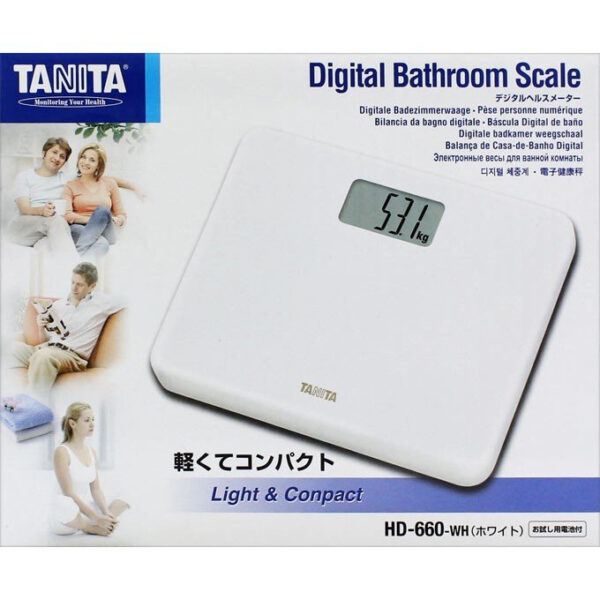 Bascula de baño Tanita HD-660 Medidor Digital de salud blanco - Imagen 2
