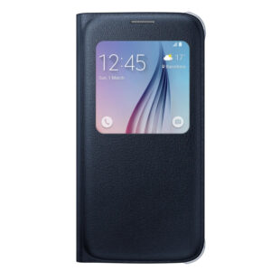 Funda original Samsung S View Cover para Samsung Galaxy S6 color negro