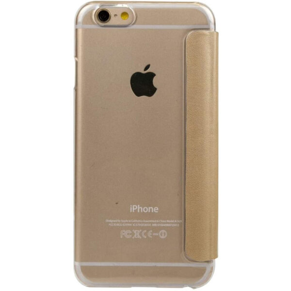 Funda Folio Muvit parte trasera transparente para Apple iPhone 8+/7+/6S+/6+ rosa oro - Imagen 2
