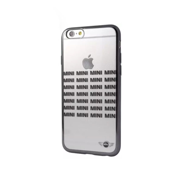 Funda original Mini Cooper para Apple iPhone 6/6S Negro y Transparente