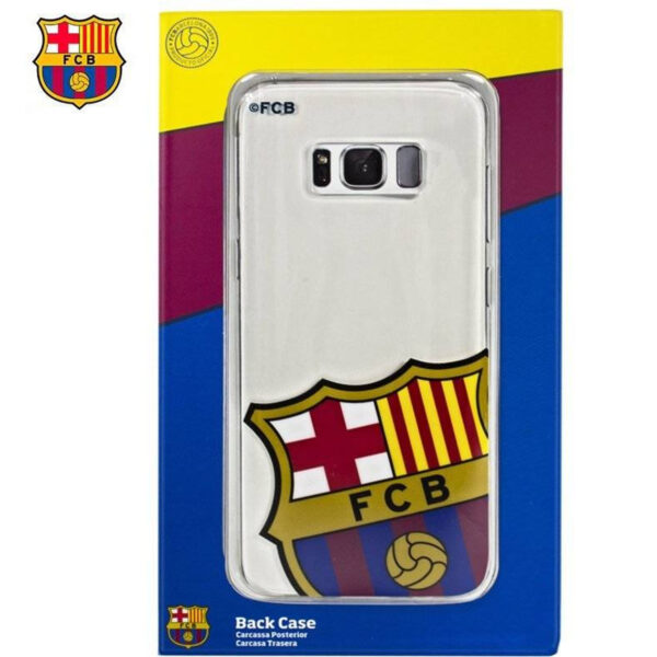 Carcasa TPU transparente Samsung G950 Galaxy S8 licencia F.C. Barcelona Escudo