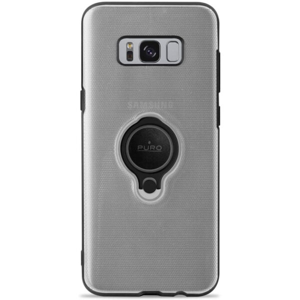 Carcasa Puro Ring Magnética para Samsung Galaxy S8 Plus transparente.