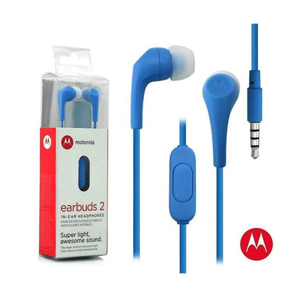 Auriculares Motorola Earbuds 2 color azul - Imagen 3