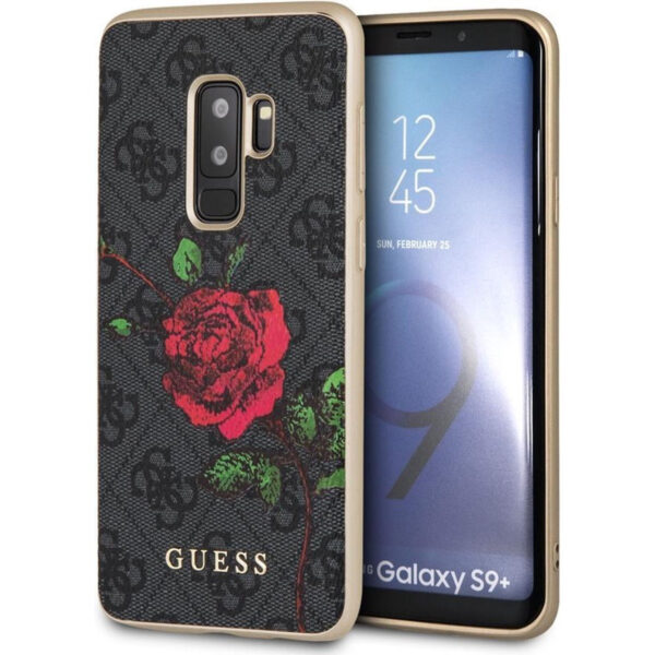 Carcasa trasera de silicona Guess Flower Desire para Samsung Galaxy S9 Plus