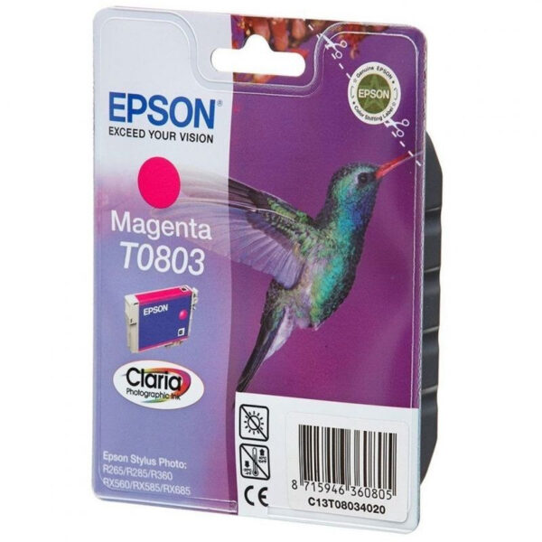 Cartucho tinta original Epson T0803 Magenta