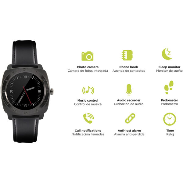 Reloj Smartwatch Ksik Pro BXSWC01 con cámara negro - Imagen 5