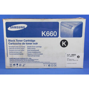 Toner original Samsung CLP-K660A negro.