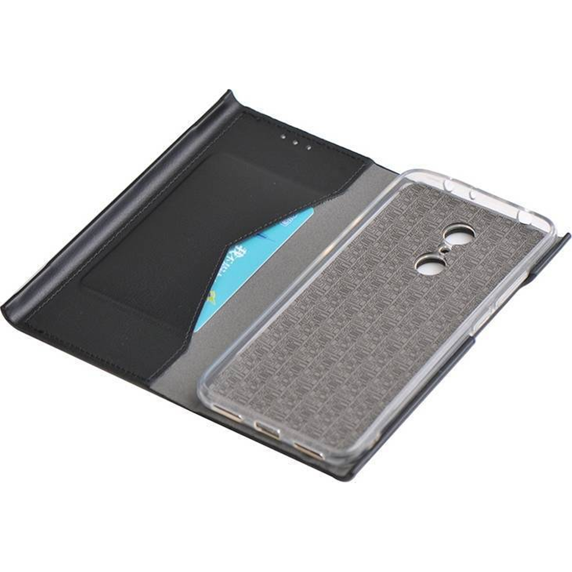 Funda Muvit Folio Xiaomi Redmi 5 función soporte + tarjetero negra - Imagen 3
