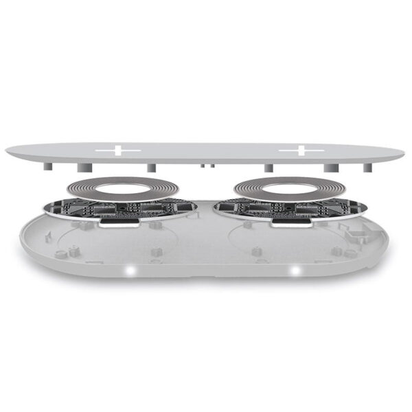 Cargador inalámbrico Puro Qi rápido dual Premium 20W. - Imagen 3