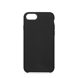 Funda Puro silicona con microfibra para Apple iPhone 6/6S/7/8 icon negra