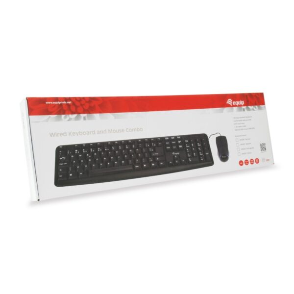 Combo teclado + ratón Equip Life USB en español (ñ) Negro - Imagen 4