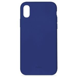 Funda Puro silicona con microfibra para Apple iPhone XR icon azul oscuro