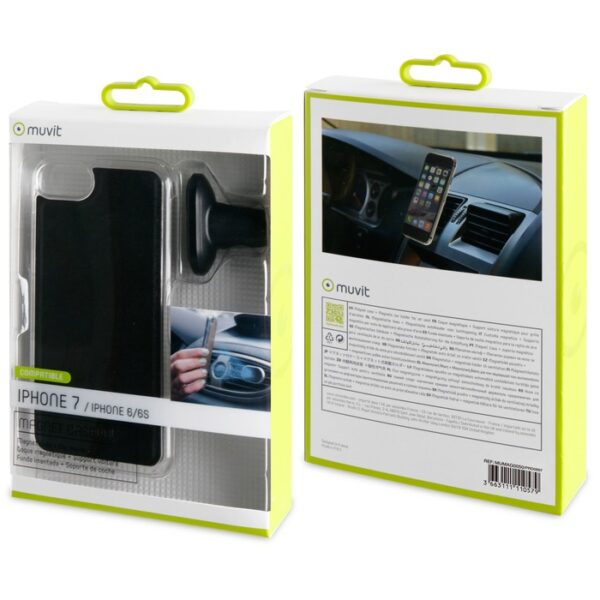 Carcasa Muvit Magnético para iPhone 7/8/6S/6 con Soporte Magnético para Coche. - Imagen 3