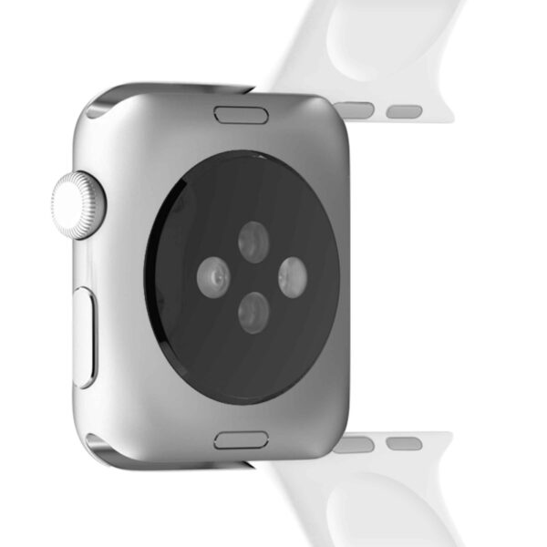 Pack 3 Correas para Apple Watch Puro silicona 38-40mm S/M y M/L blanco - Imagen 2