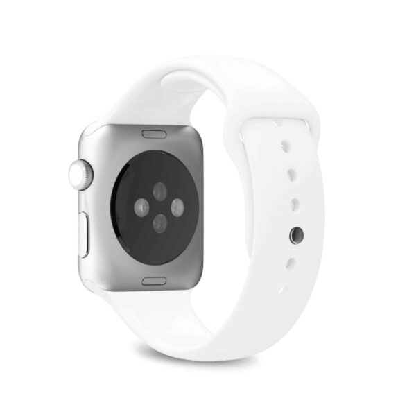 Pack 3 Correas para Apple Watch Puro silicona 38-40mm S/M y M/L blanco