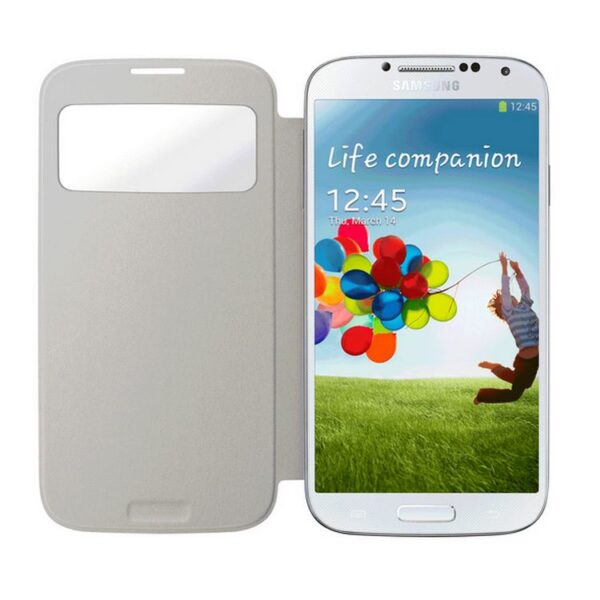 Funda original Samsung S View Cover para Samsung Galaxy S4 color blanco - Imagen 2