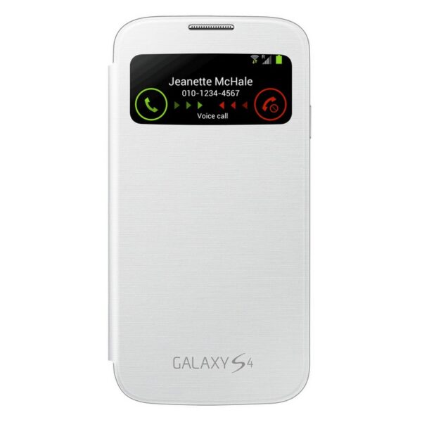 Funda original Samsung S View Cover para Samsung Galaxy S4 color blanco - Imagen 4