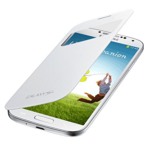 Funda original Samsung S View Cover para Samsung Galaxy S4 color blanco