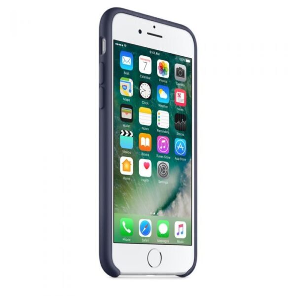 Funda original Apple para Apple iPhone 7 Azul Midnight silicona - Imagen 2