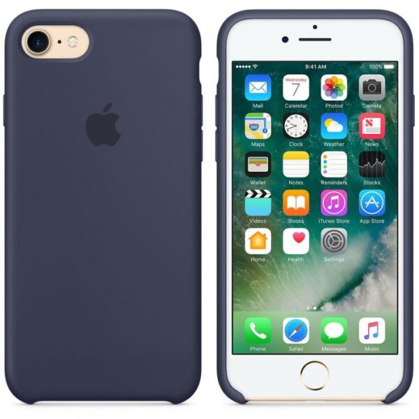 Funda original Apple para Apple iPhone 7 Azul Midnight silicona