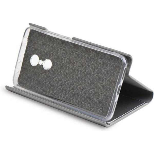 Funda Muvit Folio para Xiaomi Redmi Note 4 función soporte+tarjetero color plata