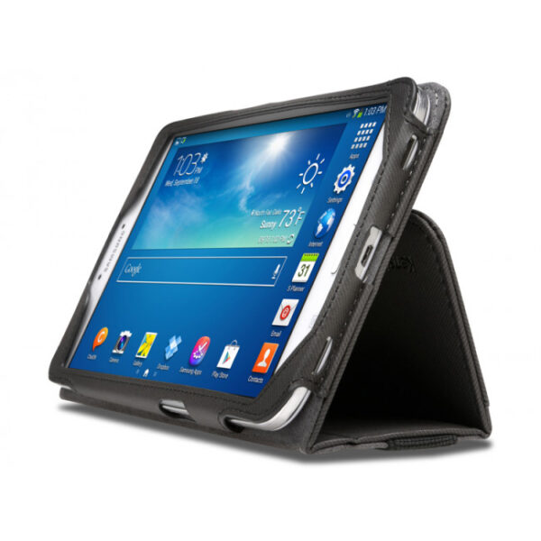 Funda flexible tipo libro Portafolio para Samsung Galaxy Tab 3 8'' Negro