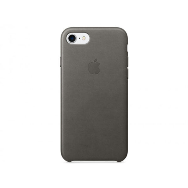 Funda original Apple de Piel para Apple iPhone 7 Gris tormenta