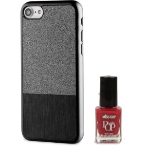 Muvit Life MLPAK0012 - Funda para Apple iPhone 7 + Laca de uñas de Color Rojo.