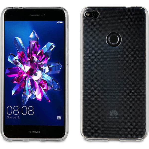 Pack Muvit Cristal Huawei P8 Lite 2017 transparente+Protector pantalla flexible