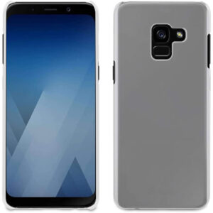 Pack Muvit Carcasa Samsung Galaxy A8 2018 Protector Pantalla Vidrio Templado.