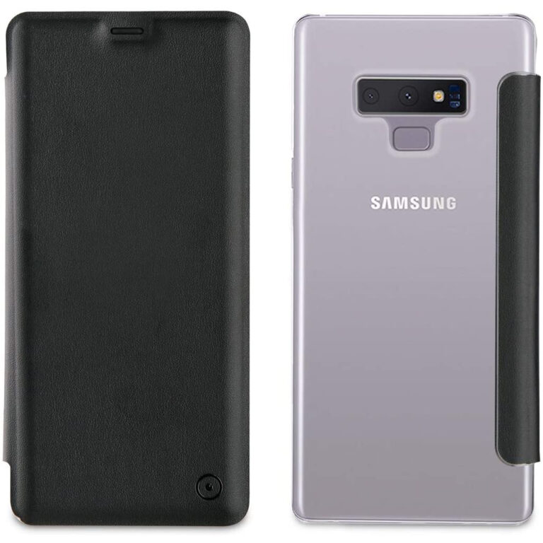 Funda Muvit Folio con Parte Trasera Transparente para Samsung Galaxy Note 9.