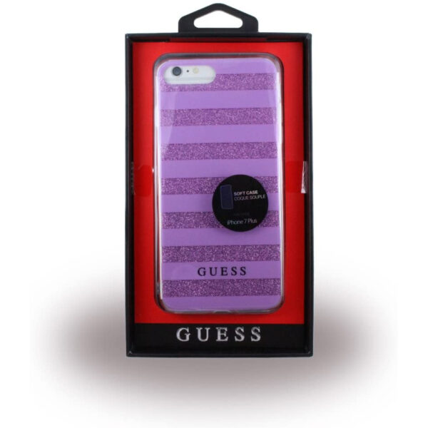 Funda original Guess TPU Stripes Efecto 3D para Apple iPhone 7 Plus - Imagen 4