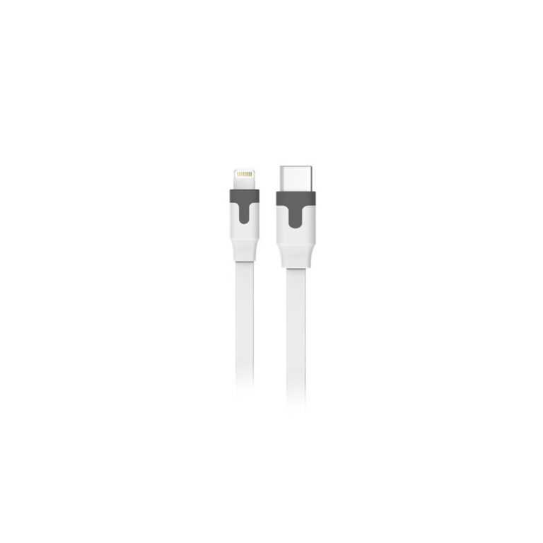 Cable Muvit conector 8 pins a Tipo C 2.0 3A 2m blanco