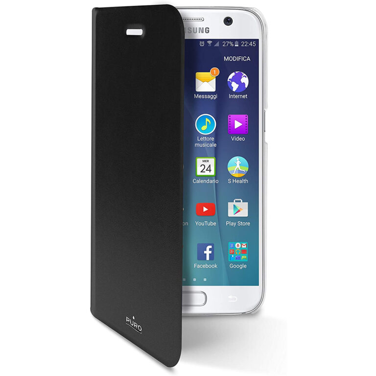 Puro Funda Libro para Samsung Galaxy S7 negro.