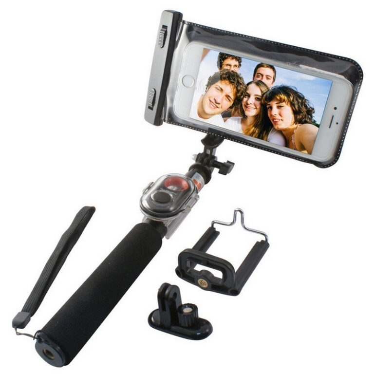 Palo Selfie impermeable KSIX Universal hasta 5,7'' Negro