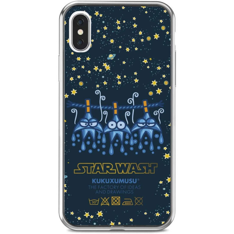 Carcasa Kukuxumusu Star Wash para Apple iPhone X Transparente