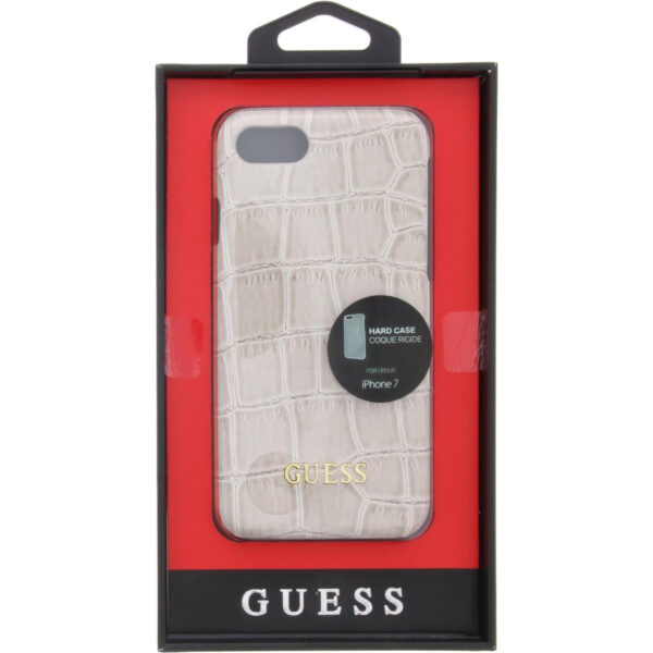 Carcasa Guess Croco para Apple iPhone 7/6/6s color Beige. - Imagen 4