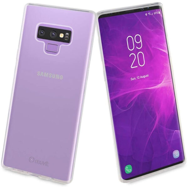 Pack Muvit Samsung Galaxy Note 9 Cristal Soft transparente+protector pantalla. - Imagen 2