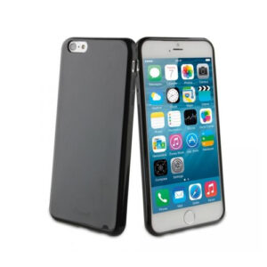 Funda Muvit minigel fina para Apple iPhone 6 Plus color negro.