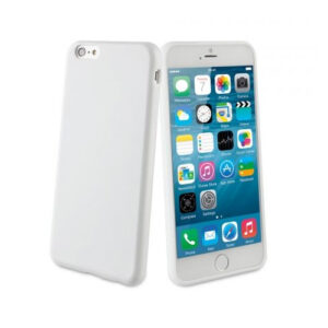 Protector de pantalla Muvit de silicona TPU blanco para Apple iPhone 6 Plus