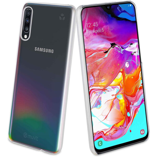 Funda Muvit for Change para  Samsung Galaxy A70 recycletek transparente Usada. - Imagen 2