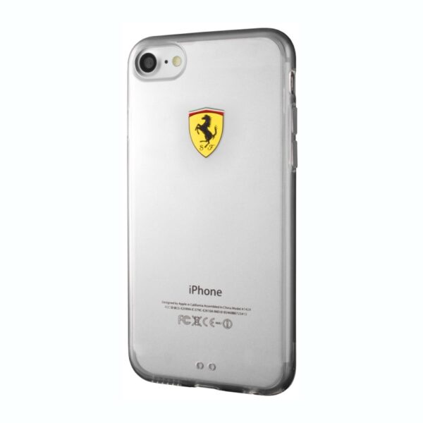 Funda Ferrari para Apple iPhone 8/7 Racing transparente