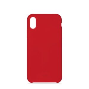 Funda Puro silicona con microfibra para Apple iPhone XR icon roja
