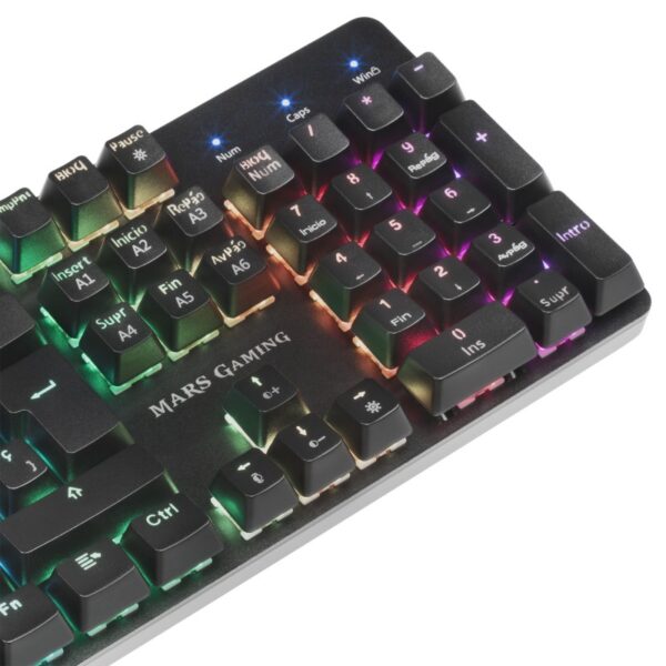 Teclado Mars Gaming MK5 Mecánico RGB Negro en español (ñ) - Imagen 4