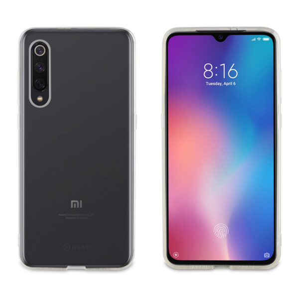 Carcasa Muvit Cristal Soft para Xiaomi Mi 9 Transparente. Funda Xiaomi Mi 9.
