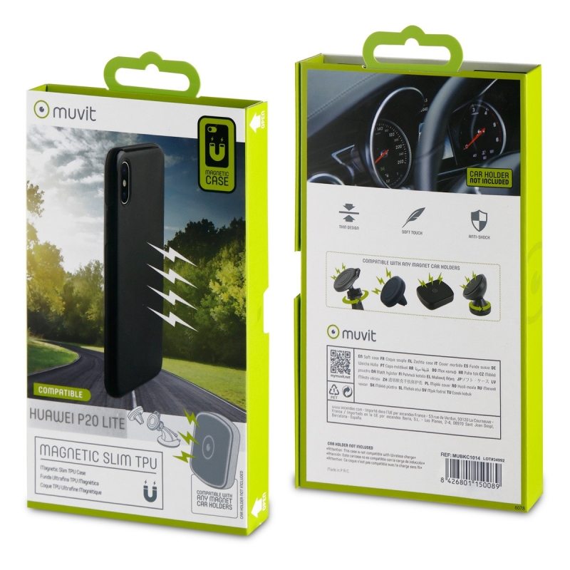 Funda Muvit magnetica para Huawei P20 Lite ultra fina azul - Imagen 3